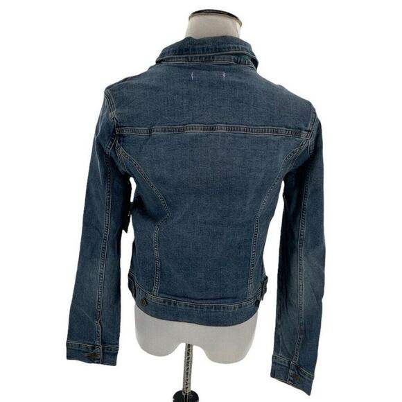 Vigoss Jean Jacket Womens Size Medium Long Sleeves Flap Pockets Denim NEW - Picture 5 of 12